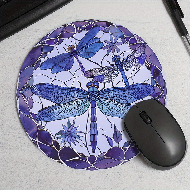 Tradescantia Purple - O mousepad redondo com padrão de